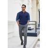 imageCOOFANDY Mens Sweater Vest V Neck Sleeveless Sweater Slim Fit Casual Knitted Pullover SweaterNavy Blue