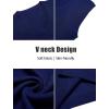 imageCOOFANDY Mens Sweater Vest V Neck Sleeveless Sweater Slim Fit Casual Knitted Pullover SweaterNavy Blue