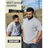 imageCOOFANDY Mens Textured Knit Polo Shirts Zipper Polo Shirts Short Sleeve Casual Lightweight Golf ShirtLight Grey
