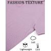 imageCOOFANDY Mens Textured Knit Polo Shirts Zipper Polo Shirts Short Sleeve Casual Lightweight Golf ShirtLight Purple