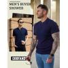 imageCOOFANDY Mens Textured Knit Polo Shirts Zipper Polo Shirts Short Sleeve Casual Lightweight Golf ShirtNavy Blue