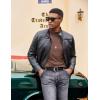 imageCOOFANDY Mens Turtleneck Shirt Long Sleeve Pullover Sweater Slim Fit Lightweight Thermal Undershirt TopsBrown