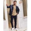 imageCOOFANDY Mens Turtleneck Shirt Long Sleeve Pullover Sweater Slim Fit Lightweight Thermal Undershirt TopsKhaki