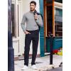 imageCOOFANDY Mens Turtleneck Shirt Long Sleeve Pullover Sweater Slim Fit Lightweight Thermal Undershirt TopsLight Grey