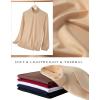 imageCOOFANDY Mens Turtleneck Shirt Long Sleeve Pullover Sweater Slim Fit Lightweight Thermal Undershirt TopsLight Grey