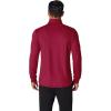 imageCOOFANDY Mens Turtleneck Shirt Long Sleeve Pullover Sweater Slim Fit Lightweight Thermal Undershirt TopsWine Red
