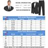 imageCOOFANDY Mens Tuxedo Suit Set Slim Fit 2 Piece One Button Blazer Jacket Pants for WeddingDinnerPromBlack