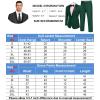 imageCOOFANDY Mens Tuxedo Suit Set Slim Fit 2 Piece One Button Blazer Jacket Pants for WeddingDinnerPromGreen