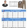 imageCOOFANDY Mens Tuxedo Suit Set Slim Fit 2 Piece One Button Blazer Jacket Pants for WeddingDinnerPromKhaki