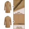 imageCOOFANDY Mens Wool Blend Coat Winter Trench Coats Notched Lapel Collar Single Breasted Overcoat Classic Peacoat With PocketsCamel