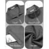 imageCOOFANDY Mens Zip Up Sweatshirt Mock Neck Quilted Jacket Casual Lightweight Sweater Jackets with PocketDark Grey