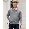 imageCOOFANDY Mens Zip Up Sweatshirt Mock Neck Quilted Jacket Casual Lightweight Sweater Jackets with PocketLight Grey