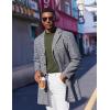 imageCOOFANDY Mock Turtleneck for Men Short Sleeve Casual Stylish Basic Top Stretch Sweater SkinFriendly MaterialArmy Green