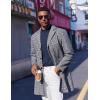 imageCOOFANDY Mock Turtleneck for Men Short Sleeve Casual Stylish Basic Top Stretch Sweater SkinFriendly MaterialNavy Blue
