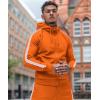 imageCOOFANDY Orange Sweatsuits Men Tracksuits 2 Piece Activewear Hoodie Sweat Suit Jogging Gym Sweatsuit Training Set