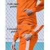 imageCOOFANDY Orange Sweatsuits Men Tracksuits 2 Piece Activewear Hoodie Sweat Suit Jogging Gym Sweatsuit Training Set