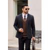 imageCOOFANDY Sweater Vest for Men Regular Fit V Neck Sleeveless Knitted Pullovers SweaterBrown