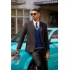 imageCOOFANDY Sweater Vest for Men Regular Fit V Neck Sleeveless Knitted Pullovers SweaterNavy Blue