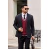 imageCOOFANDY Sweater Vest for Men Regular Fit V Neck Sleeveless Knitted Pullovers SweaterWine Red