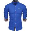 imageCOOFANDY Mens Dress Shirt Long Sleeve Casual Button Down Paisley Shirts Party Wedding Dress ShirtRoyal Blue