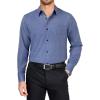 imageCOOFANDY Mens Dress Shirts Long Sleeve Plaid Button Down Shirt Business Casual Stretch Shirts with PocketWhite Navy Plaid