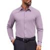 imageCOOFANDY Mens Dress Shirts Long Sleeve Regular Fit Formal Shirts Business Casual Button Down ShirtsLavender