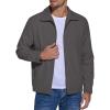 imageCOOFANDY Mens Lightweight Zip Up Jacket Eisenhower Work Office Jackets Casual Golf OutwearCharcoal