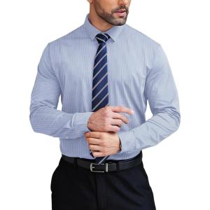 imageCOOFANDY Mens Stretch Dress Shirts Long Sleeve Button Down Shirt Wrinkle Free Formal Business ShirtsBlue Stripes