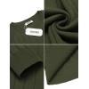 imageCOOFANDY Men Dress Sweater Long Sleeve Crew Neck Sweater Slim Fit Business Casual Pullover SweaterArmy Green