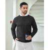 imageCOOFANDY Men Dress Sweater Long Sleeve Crew Neck Sweater Slim Fit Business Casual Pullover SweaterBlack