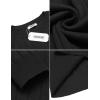 imageCOOFANDY Men Dress Sweater Long Sleeve Crew Neck Sweater Slim Fit Business Casual Pullover SweaterBlack