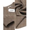 imageCOOFANDY Men Dress Sweater Long Sleeve Crew Neck Sweater Slim Fit Business Casual Pullover SweaterBrown