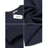 imageCOOFANDY Men Dress Sweater Long Sleeve Crew Neck Sweater Slim Fit Business Casual Pullover SweaterDark Blue