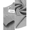 imageCOOFANDY Men Dress Sweater Long Sleeve Crew Neck Sweater Slim Fit Business Casual Pullover SweaterLight Gray