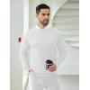 imageCOOFANDY Men Dress Sweater Long Sleeve Crew Neck Sweater Slim Fit Business Casual Pullover SweaterWhite
