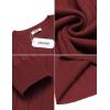 imageCOOFANDY Men Dress Sweater Long Sleeve Crew Neck Sweater Slim Fit Business Casual Pullover SweaterWine Red