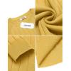 imageCOOFANDY Men Dress Sweater Long Sleeve Crew Neck Sweater Slim Fit Business Casual Pullover SweaterYellow