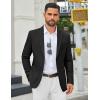 imageCOOFANDY Mens Casual Blazer Slim Fit Two Buttons Sport Coat Lightweight Suit JacketBlack