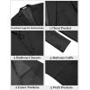 imageCOOFANDY Mens Casual Blazer Slim Fit Two Buttons Sport Coat Lightweight Suit JacketBlack