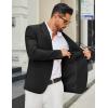 imageCOOFANDY Mens Casual Blazer Slim Fit Two Buttons Sport Coat Lightweight Suit JacketBlack