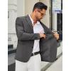 imageCOOFANDY Mens Casual Blazer Slim Fit Two Buttons Sport Coat Lightweight Suit JacketDark Grey
