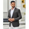 imageCOOFANDY Mens Casual Blazer Slim Fit Two Buttons Sport Coat Lightweight Suit JacketDark Grey