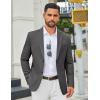 imageCOOFANDY Mens Casual Blazer Slim Fit Two Buttons Sport Coat Lightweight Suit JacketDark Grey