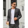imageCOOFANDY Mens Casual Blazer Slim Fit Two Buttons Sport Coat Lightweight Suit JacketDark Grey