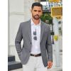 imageCOOFANDY Mens Casual Blazer Slim Fit Two Buttons Sport Coat Lightweight Suit JacketGrey