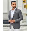 imageCOOFANDY Mens Casual Blazer Slim Fit Two Buttons Sport Coat Lightweight Suit JacketGrey