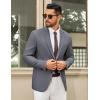 imageCOOFANDY Mens Casual Blazer Slim Fit Two Buttons Sport Coat Lightweight Suit JacketGrey