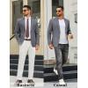 imageCOOFANDY Mens Casual Blazer Slim Fit Two Buttons Sport Coat Lightweight Suit JacketGrey