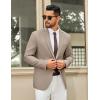 imageCOOFANDY Mens Casual Blazer Slim Fit Two Buttons Sport Coat Lightweight Suit JacketKhaki