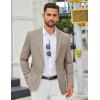imageCOOFANDY Mens Casual Blazer Slim Fit Two Buttons Sport Coat Lightweight Suit JacketKhaki